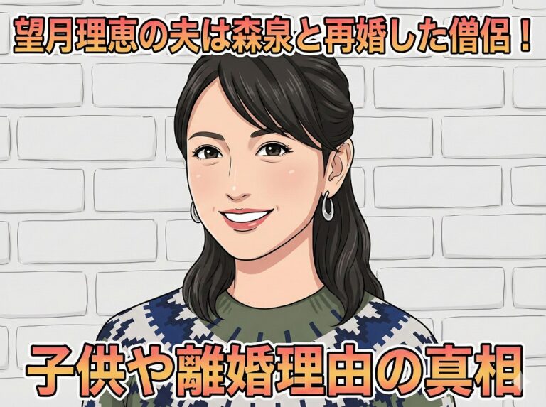 望月理恵の夫は森泉と再婚した僧侶！子供や離婚理由の真相