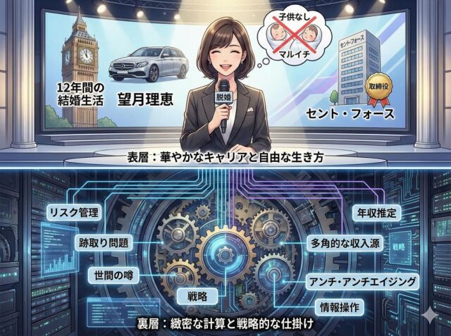望月理恵 子供なし 跡取り問題 離婚理由 真相 誤解 情報錯綜 リスク管理 脱婚 戦略的独身 経済的自立 役員報酬 キャリア構築 資産形成 自己投資