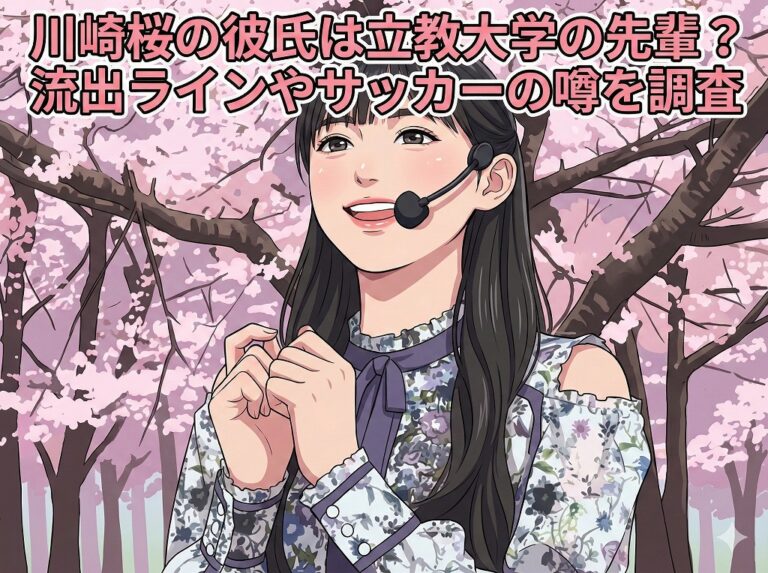 川崎桜の彼氏は立教大学の先輩？流出ラインやサッカーの噂を調査