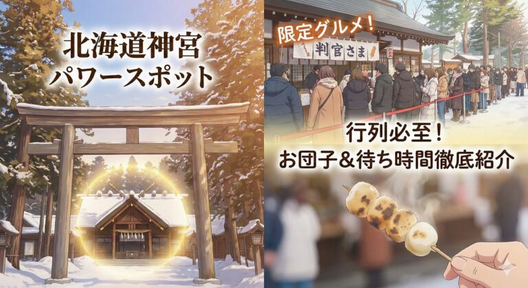 北海道神宮のパワースポットと限定グルメ「判官さま」の行列・待ち時間徹底紹介